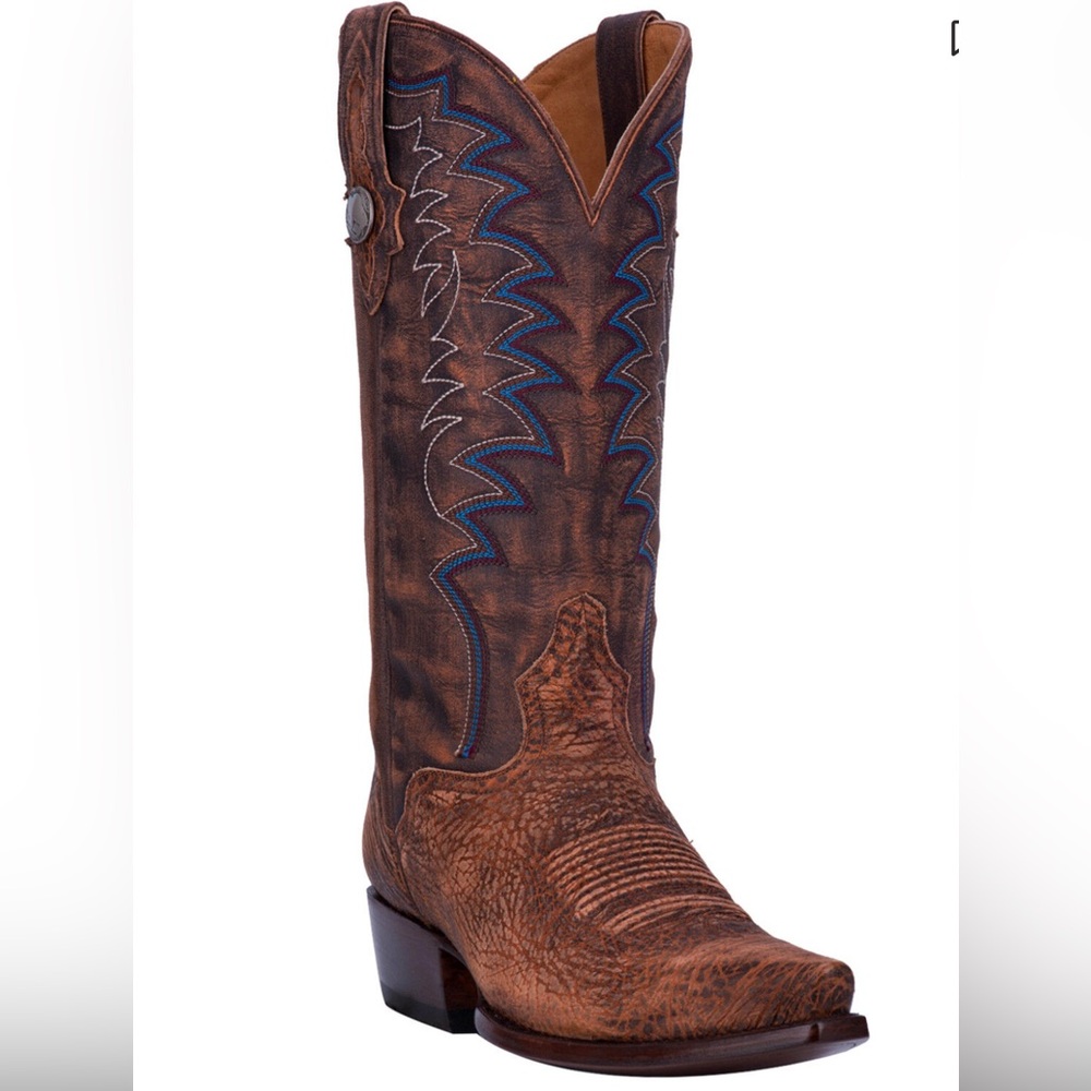 El Dorado ED 1148 Handmade Brandy Shoulder Western Boot Leather Mens